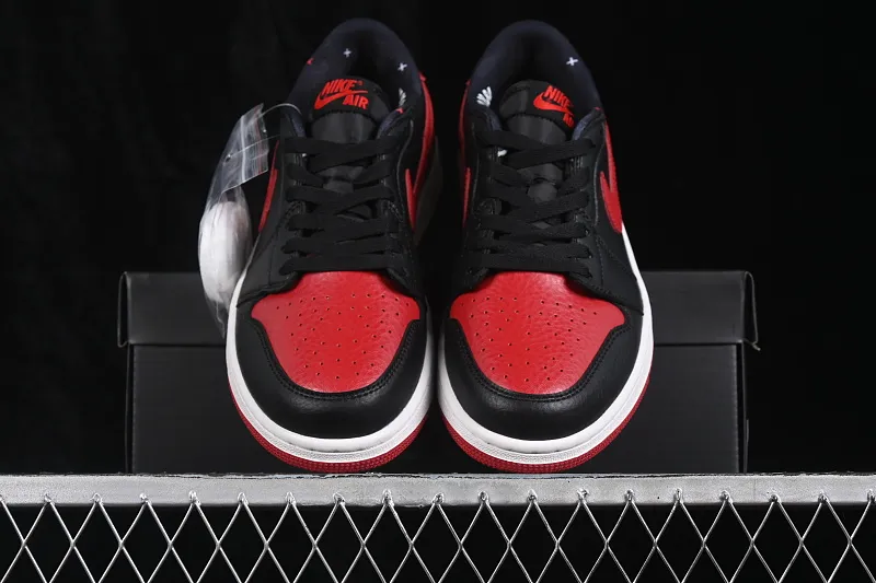 All categories Air Jordan Jordan series basketball shoes Air Jordan 1 Low Air Jordan 1 Low "Banned" AJ1 Joe 1 black and red banned XX low-top cultural casual sneakers IW6276-001